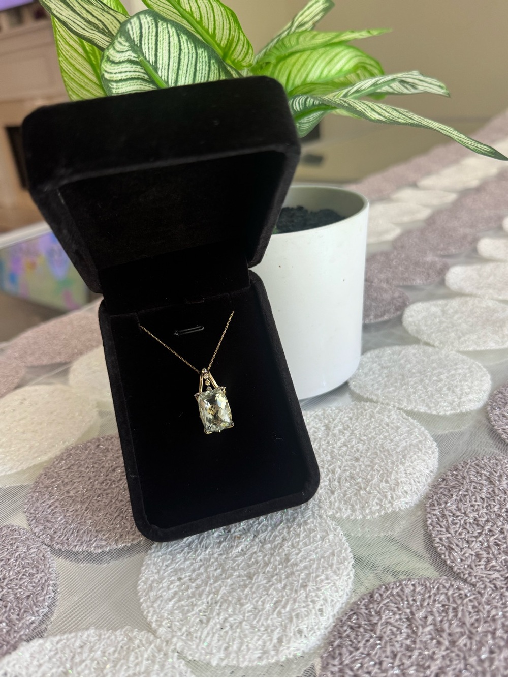Le Vian Mint Julep Green Quartz And Diamond Pendant In Yellow Gold